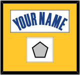 Golden State Name & Champions Patch - White Association - Single Mat 2