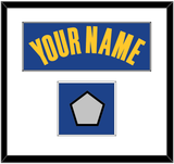Golden State Name & Champions Patch - Blue Icon - Single Mat 1