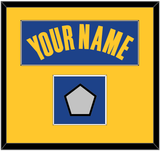 Golden State Name & Champions Patch - Blue Icon - Single Mat 2