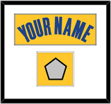 Golden State Name & Finals Patch - Yellow Stratement (2019-2022) - Single Mat 1