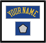 Golden State Name & Champions Patch - Road Blue (2010-2019) - Single Mat 1