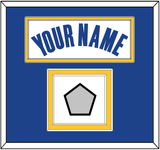 Golden State Name & Finals Patch - White Association - Double Mat 2
