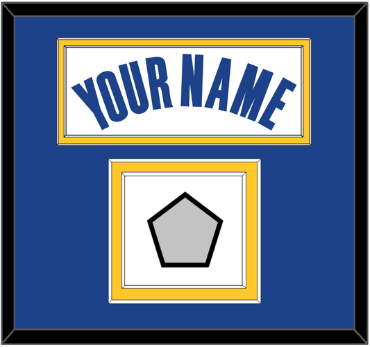 Golden State Name & Finals Patch - White Association - Signature Tier 2
