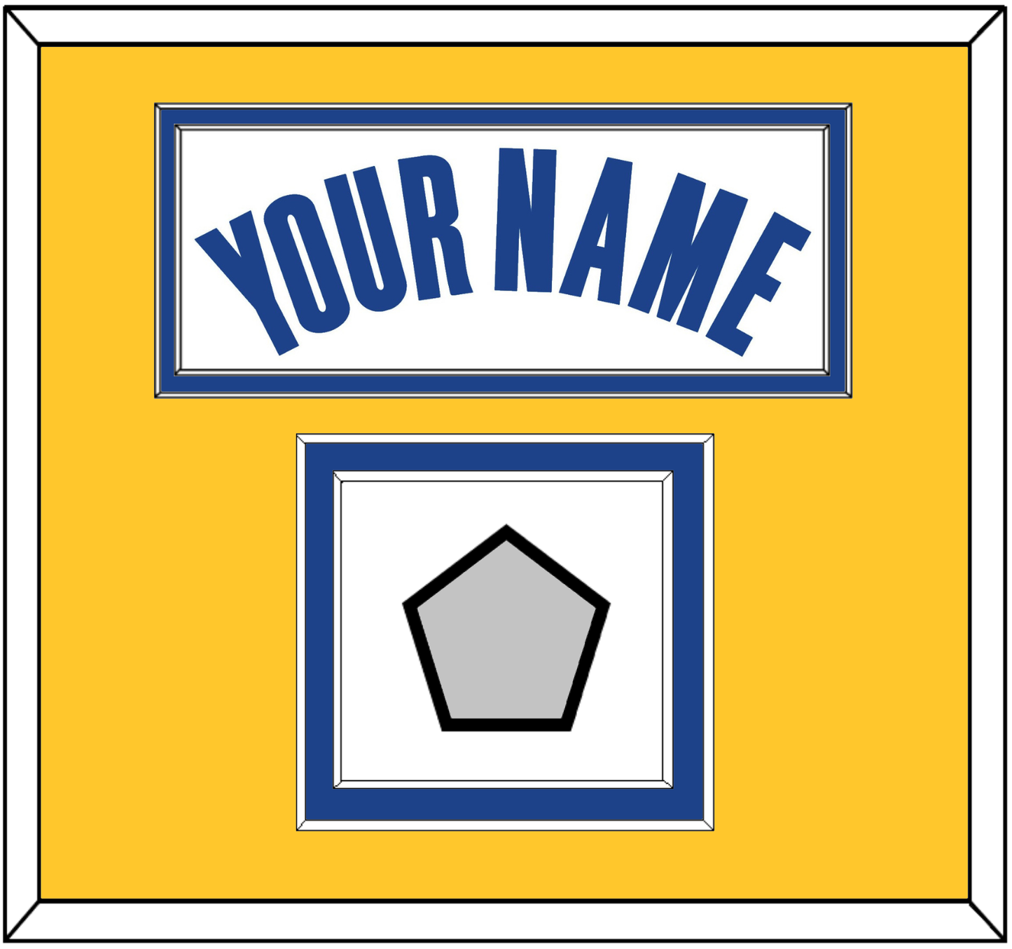 Golden State Name & Champions Patch - White Association - Signature Tier 3