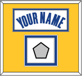 Golden State Name & Finals Patch - White Association - Double Mat 3
