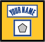Golden State Name & Finals Patch - White Association - Double Mat 3