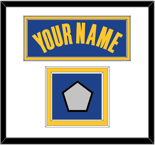 Golden State Name & Champions Patch - Blue Icon - Signature Tier 1