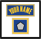 Golden State Name & Finals Patch - Blue Icon - Double Mat 1