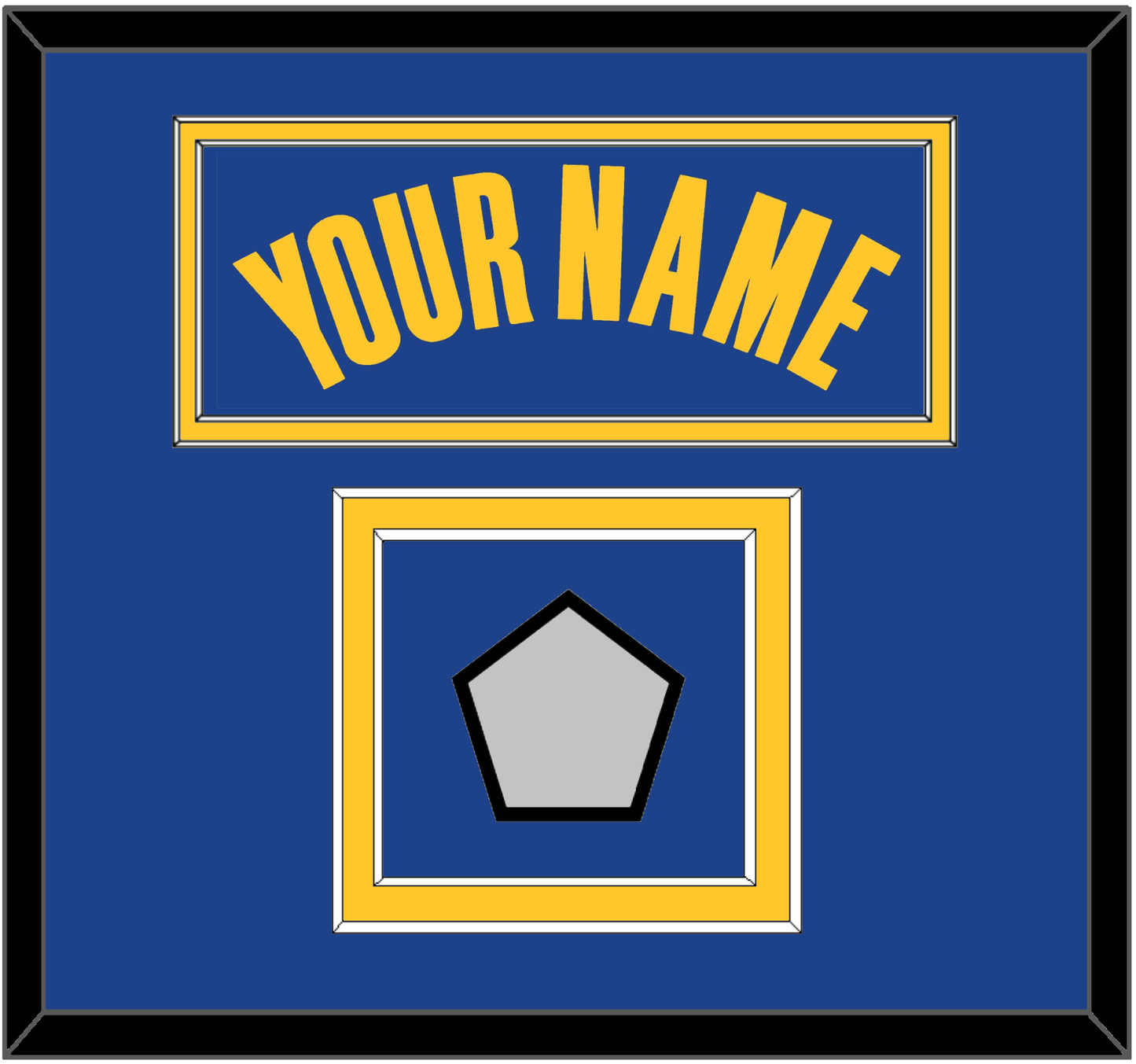 Golden State Name & Champions Patch - Blue Icon - Signature Tier 2