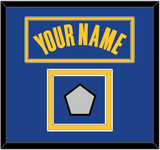 Golden State Name & Finals Patch - Blue Icon - Double Mat 2
