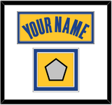 Golden State Name & Finals Patch - Yellow Statement (2019-2022) - Double Mat 1