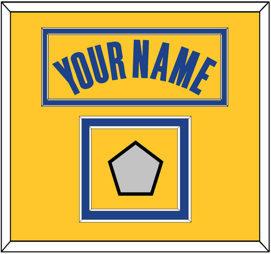 Golden State Name & Champions Patch - Yellow Statement (2019-2022) - Signature Tier 2