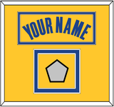 Golden State Name & Finals Patch - Yellow Statement (2019-2022) - Double Mat 2