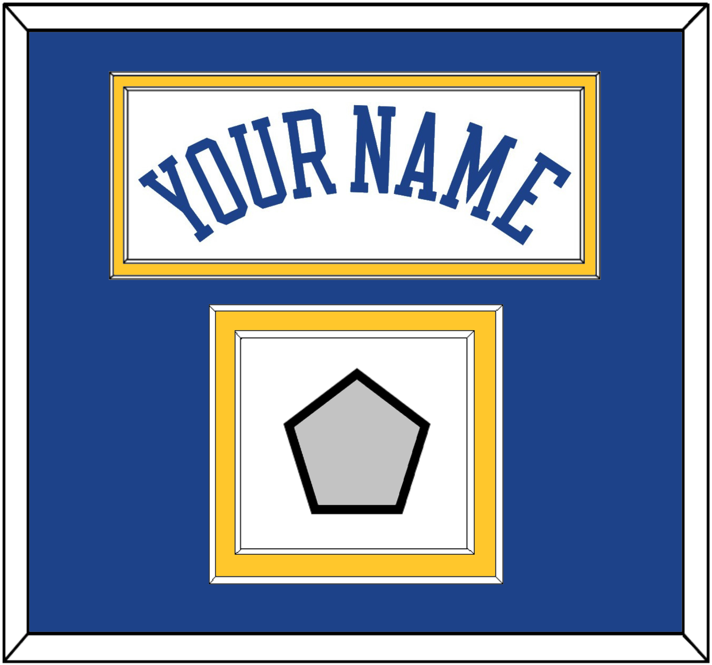 Golden State Name & Champions Patch - Home White (2010-2019) - Signature Tier 2