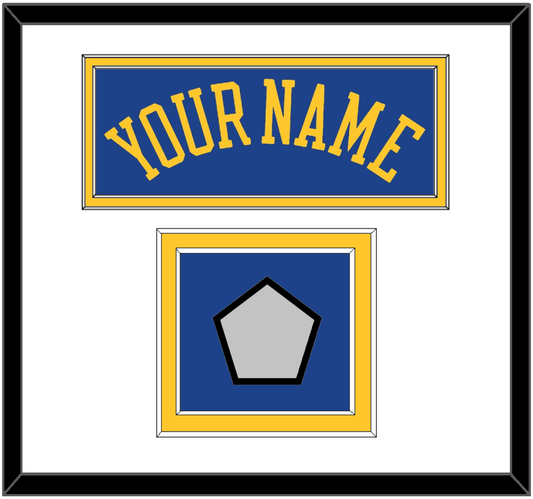 Golden State Name & Champions Patch - Road Blue (2010-2019) - Signature Tier 1