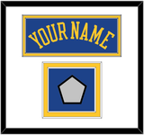 Golden State Name & Finals Patch - Road Blue (2010-2019) - Double Mat 1