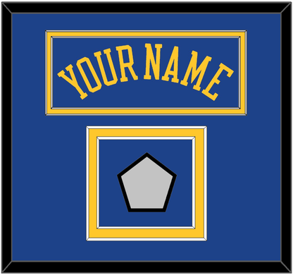 Golden State Name & Champions Patch - Road Blue (2010-2019) - Signature Tier 2