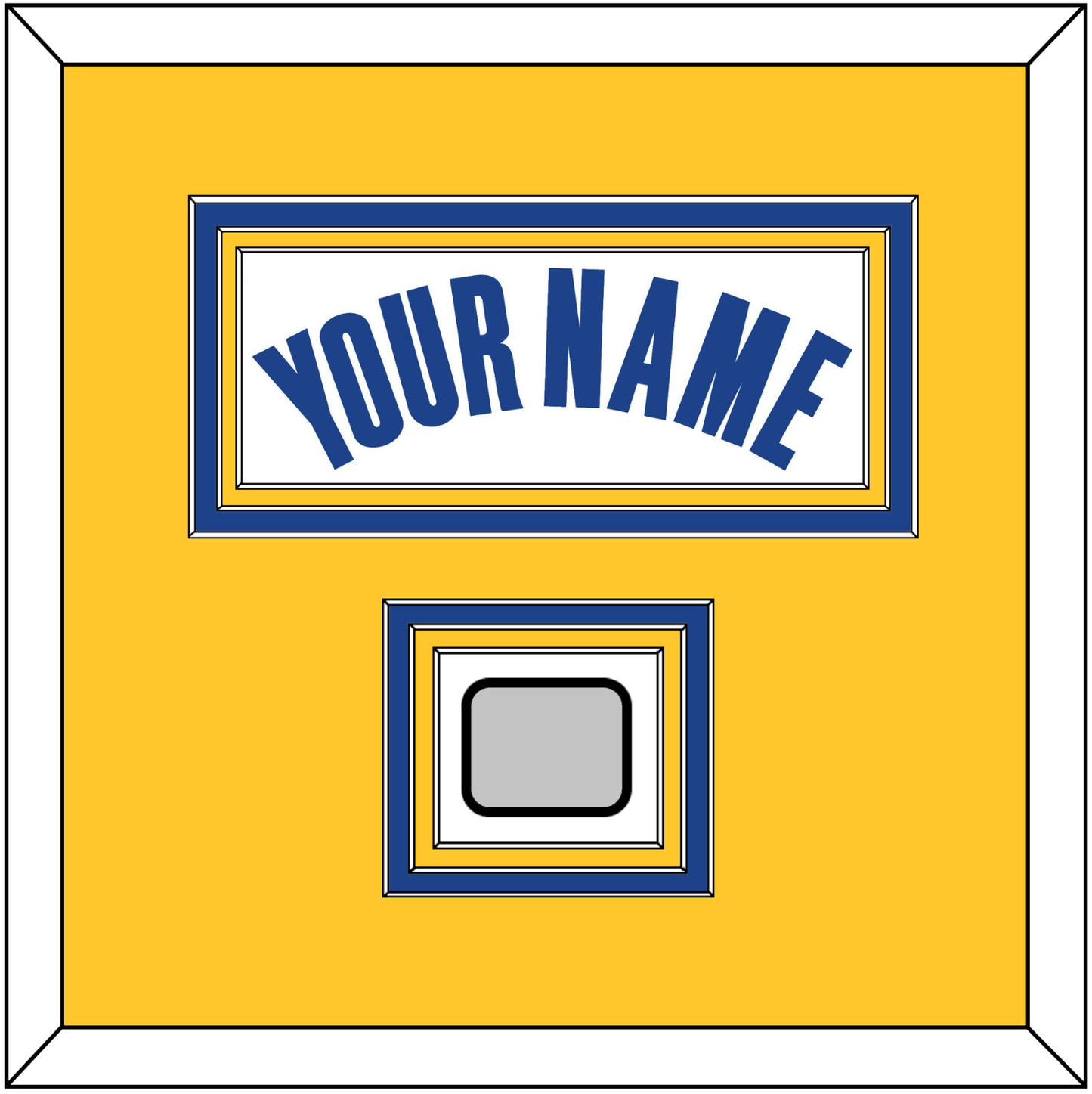 Golden State Name & Finals Patch - White Association - Premier Tier 3