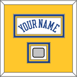 Golden State Name & Finals Patch - Home White (2010-2019) - Triple Mat 3