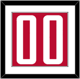Houston Number - Red Icon - Single Mat 1