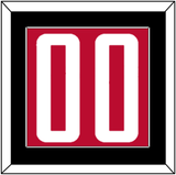 Houston Number - Red Icon - Single Mat 2
