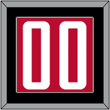 Houston Number - Red Icon - Single Mat 2