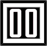 Houston Number - Black Statement - Single Mat 1