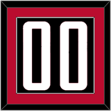 Houston Number - Black Statement - Single Mat 2