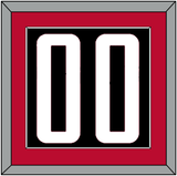 Houston Number - Black Statement - Single Mat 2