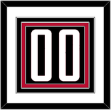 Houston Number - Black Statement - Triple Mat 1