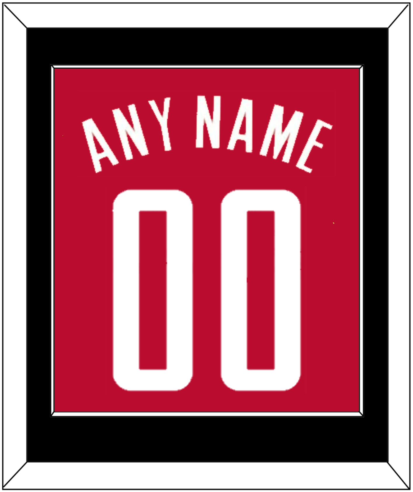 Houston Name & Number - Red Icon - Essential Tier 2