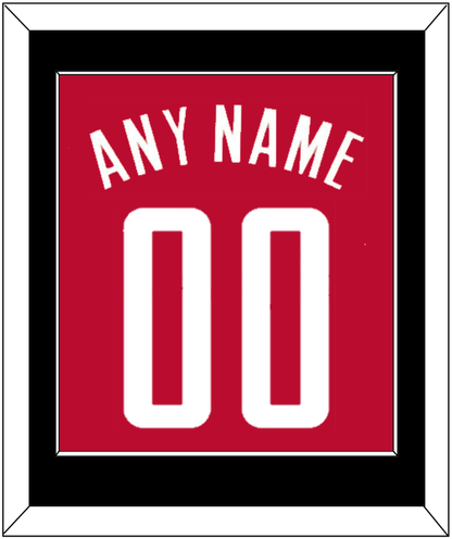 Houston Name & Number - Red Icon - Essential Tier 2