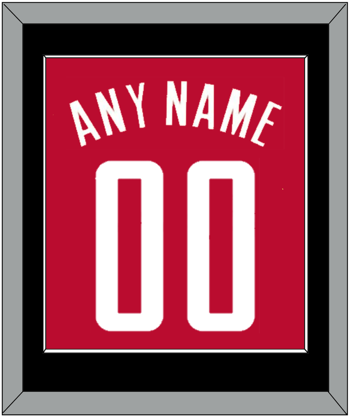 Houston Name & Number - Red Icon - Essential Tier 2