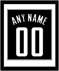 Houston Name & Number - Black Statement - Single Mat 1