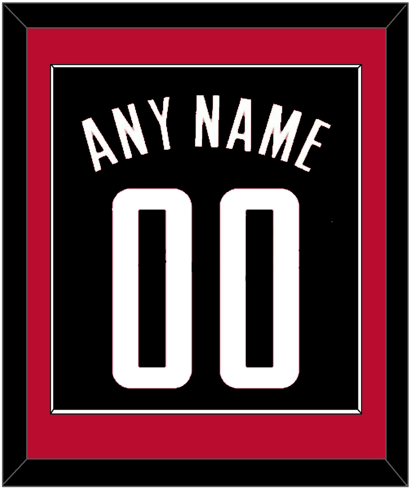 Houston Name & Number - Black Statement - Essential Tier 2