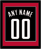 Houston Name & Number - Black Statement - Single Mat 2