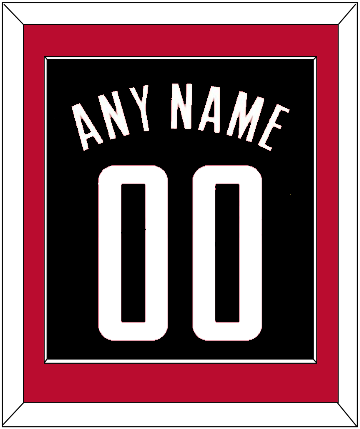 Houston Name & Number - Black Statement - Essential Tier 2