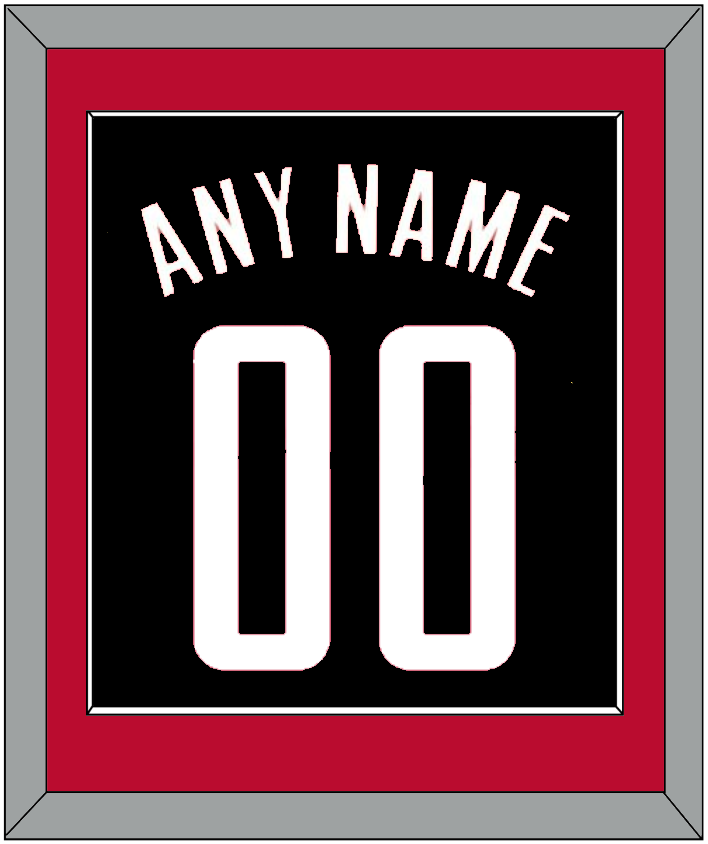 Houston Name & Number - Black Statement - Essential Tier 2