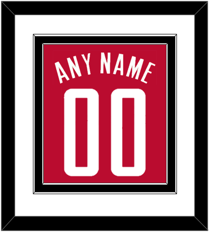 Houston Name & Number - Red Icon - Premier Tier 1