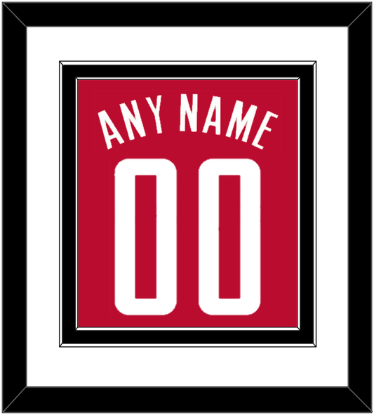 Houston Name & Number - Red Icon - Signature Tier 1