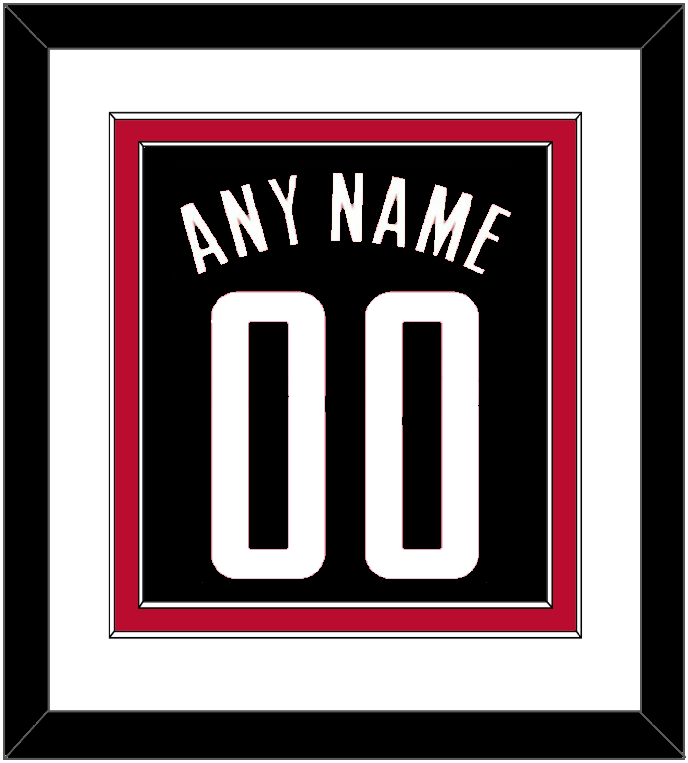 Houston Name & Number - Black Statement - Signature Tier 1