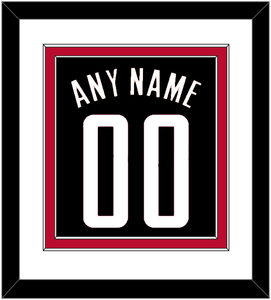 Houston Name & Number - Black Statement - Double Mat 1