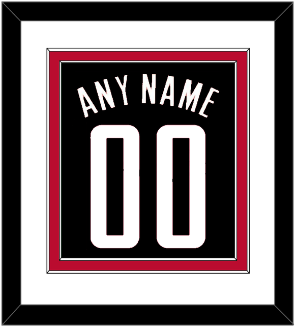 Houston Name & Number - Black Statement - Double Mat 1
