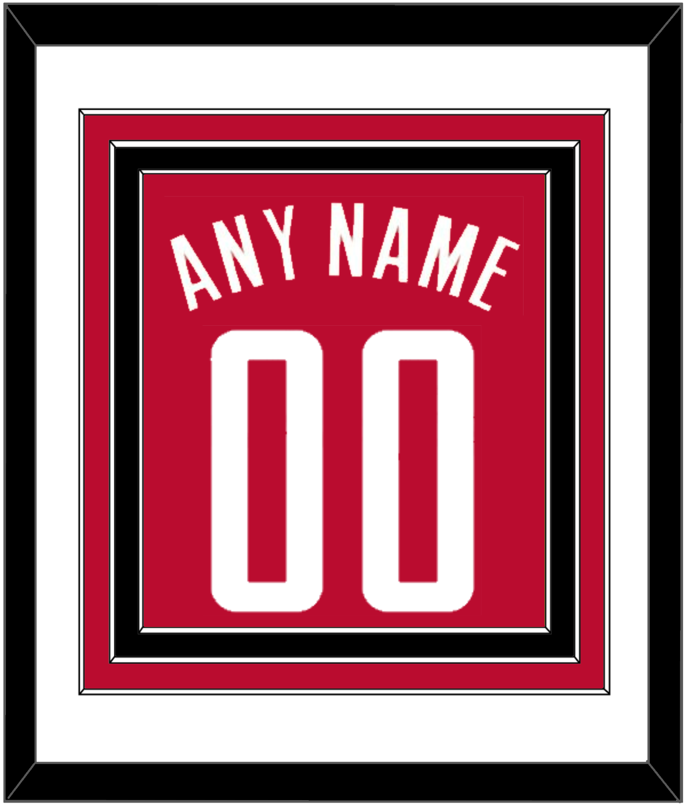 Houston Name & Number - Red Icon - Premier Tier 1