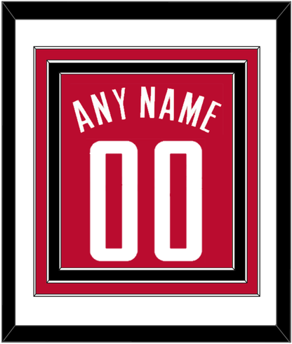 Houston Name & Number - Red Icon - Premier Tier 1