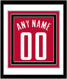 Houston Name & Number - Red Icon - Triple Mat 1