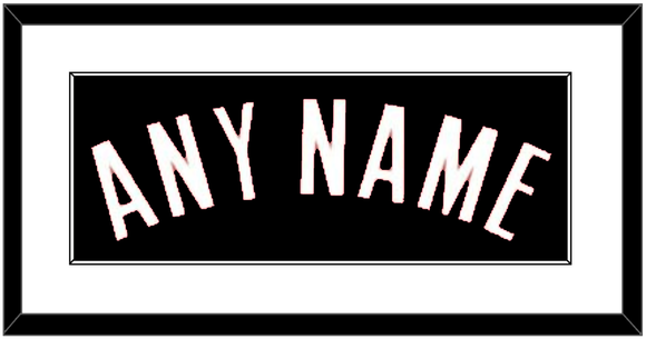 Houston Name - Black Statement - Single Mat 1