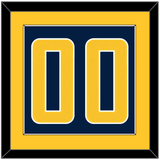 Indiana Number - Navy Blue Icon - Single Mat 2