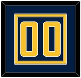 Indiana Number - Navy Blue Icon - Double Mat 2