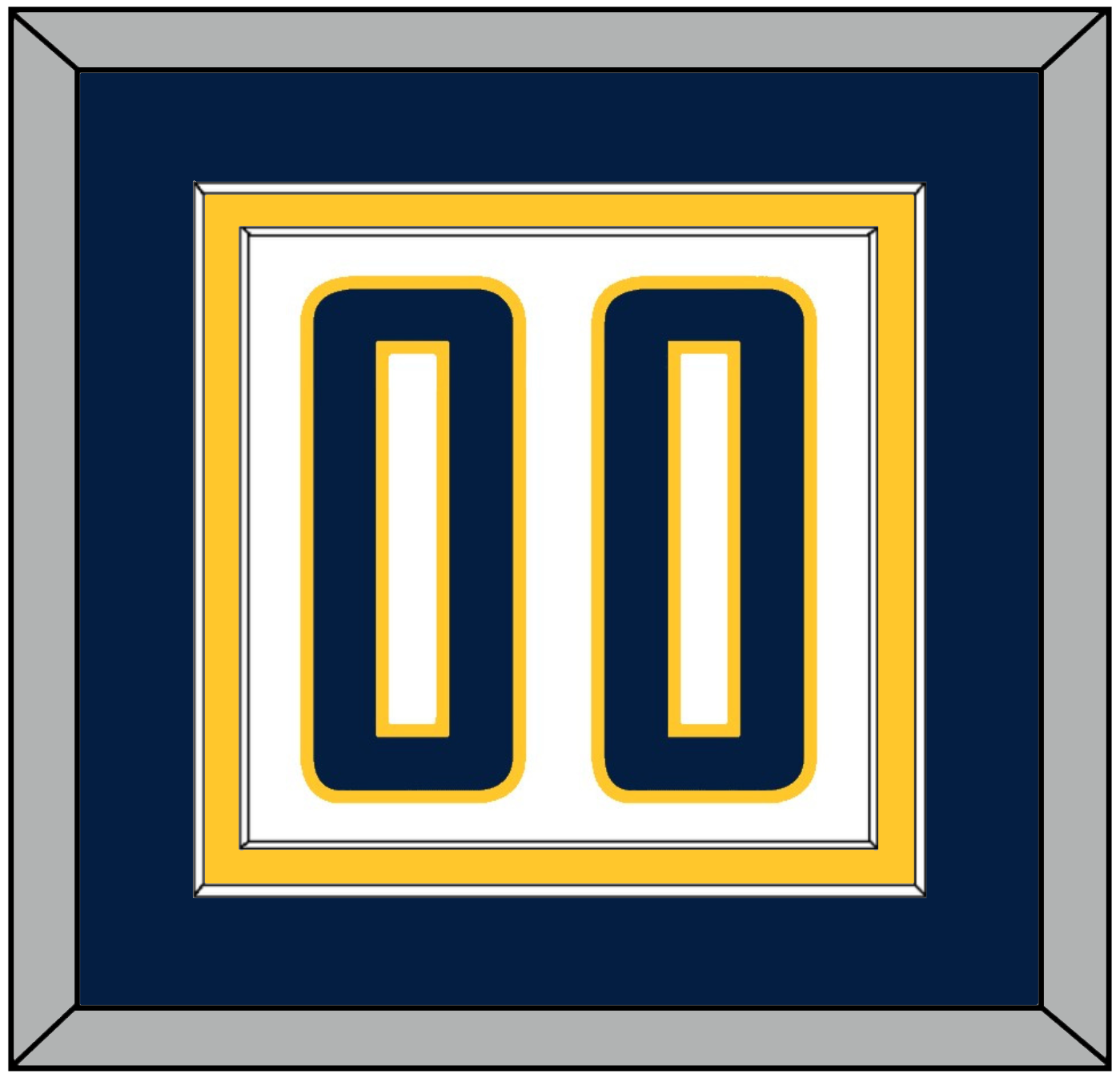 Indiana Number - Home White (2006-2017) - Signature Tier 3